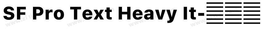 SF Pro Text Heavy It字体转换